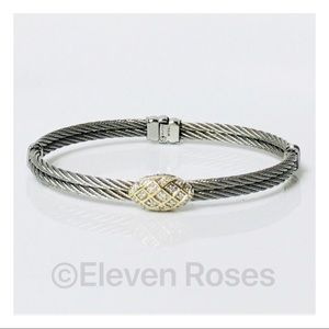 Charriol Pave Diamond Oval Station Bracelet